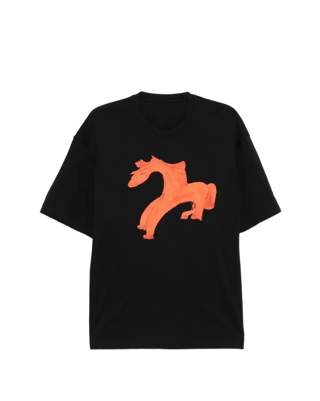 JNBY Black Illustrated Cotton T-Shirt
