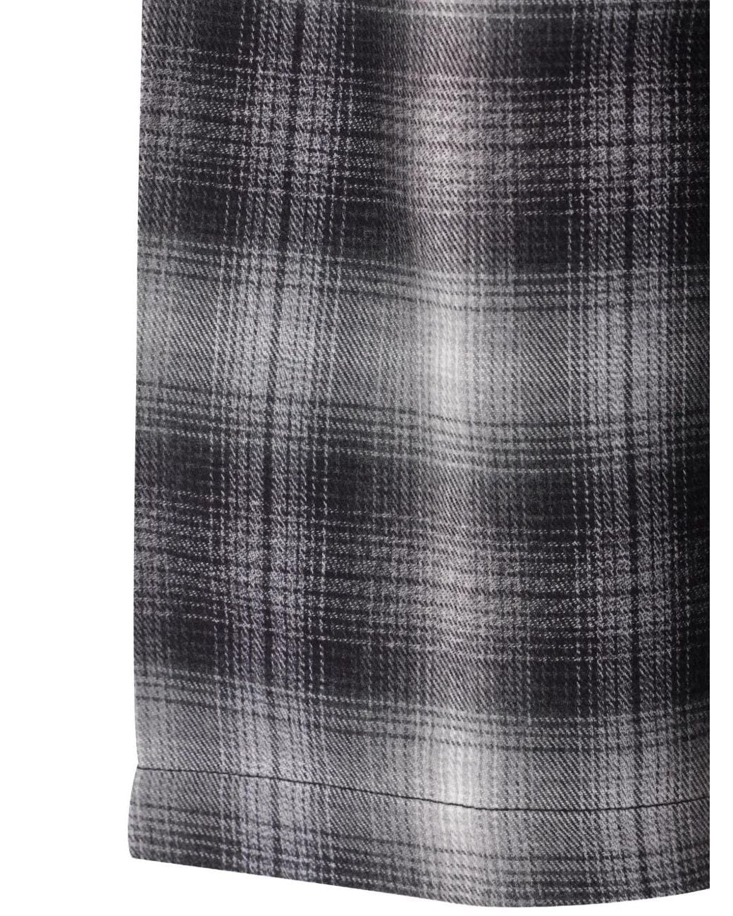 Comme des Garçons Blue Check-Pattern Layered Shirt for men