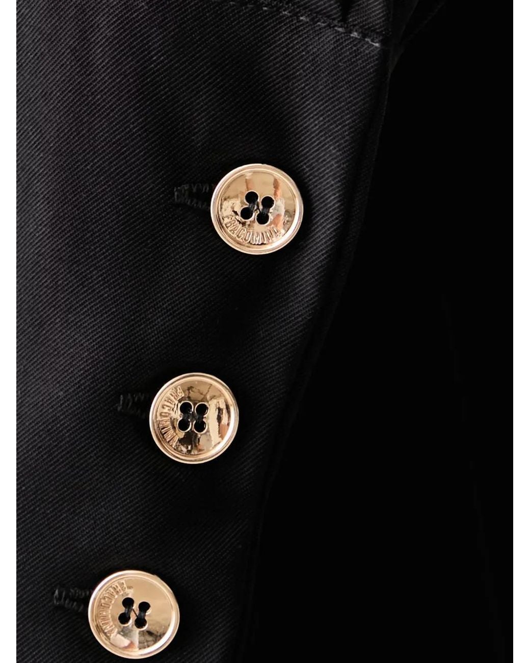 Fracomina Black Button-Down Shirt-Dress