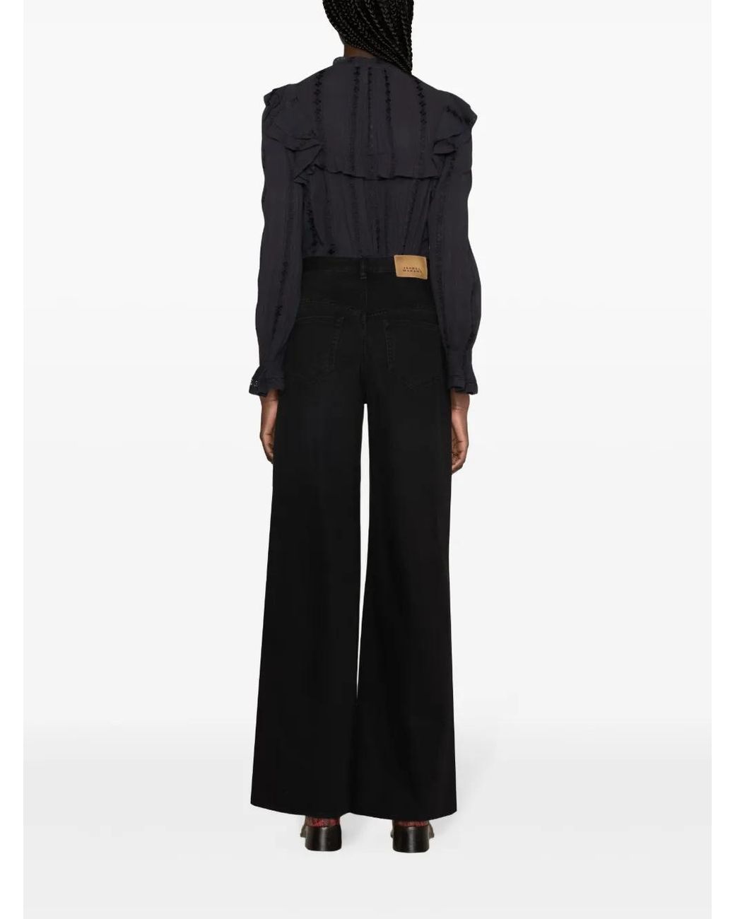 Isabel Marant Black Lemony Wide-Leg Jeans