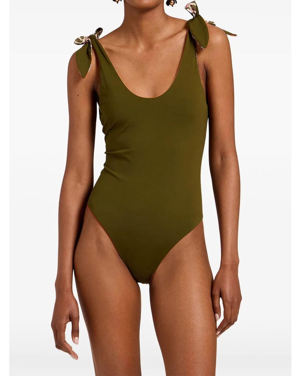 LaDoubleJ Red Maillot De Bain Réversible Pammy Placée