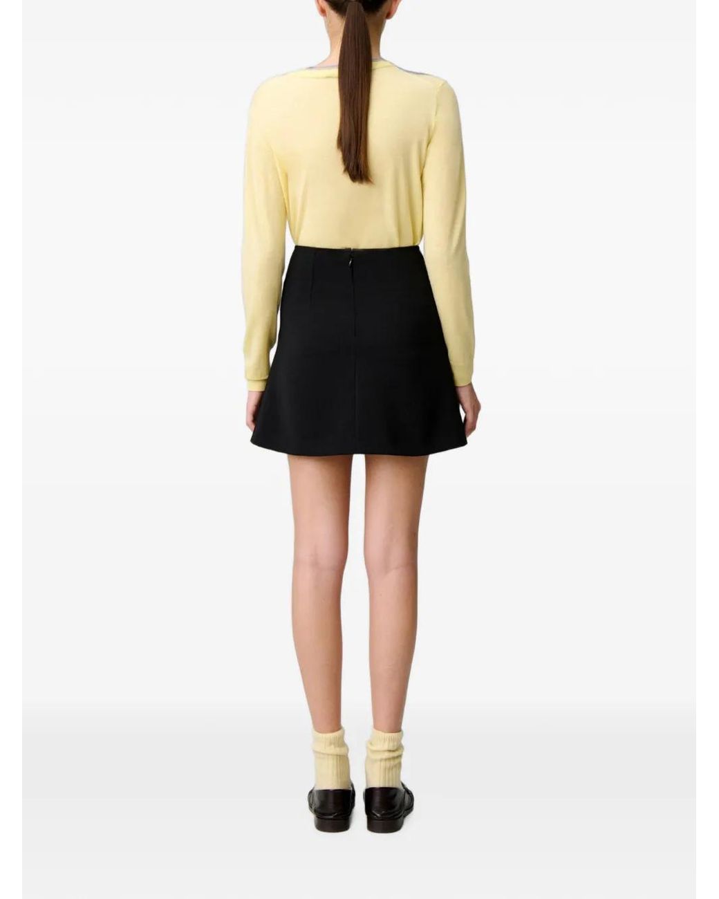 Claudie Pierlot Black Short Flared Skirt