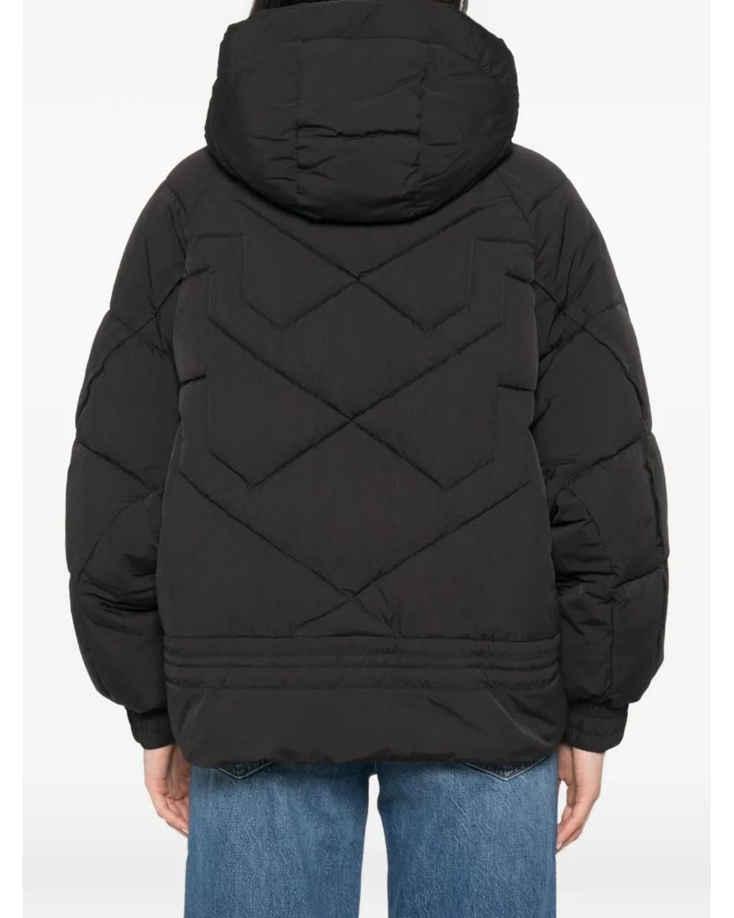 Pinko Black Doudoune À Capuche