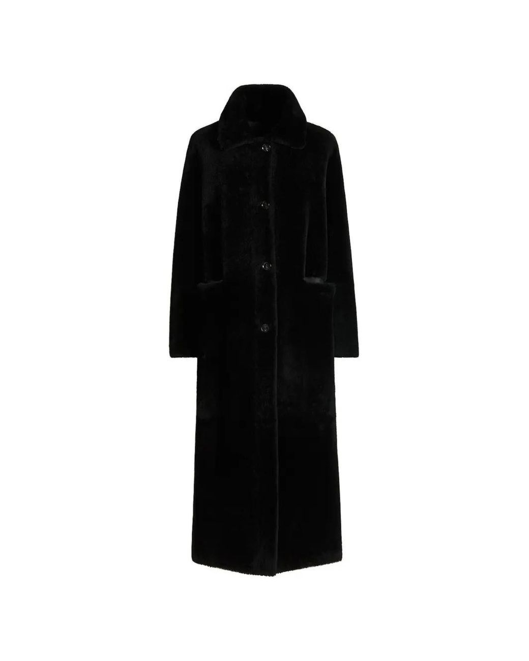 Kiton Lammy Leren Jas in het Black
