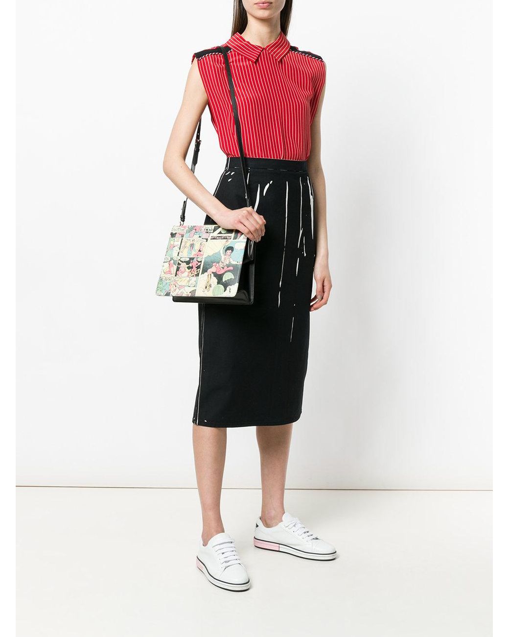 Prada Comic Book Shoulder Bag Lyst
