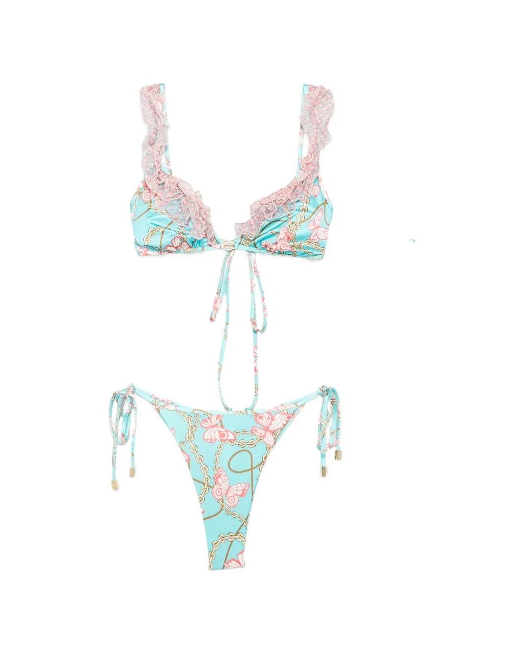 Mazzei Blue Butterfly-Print Bikini