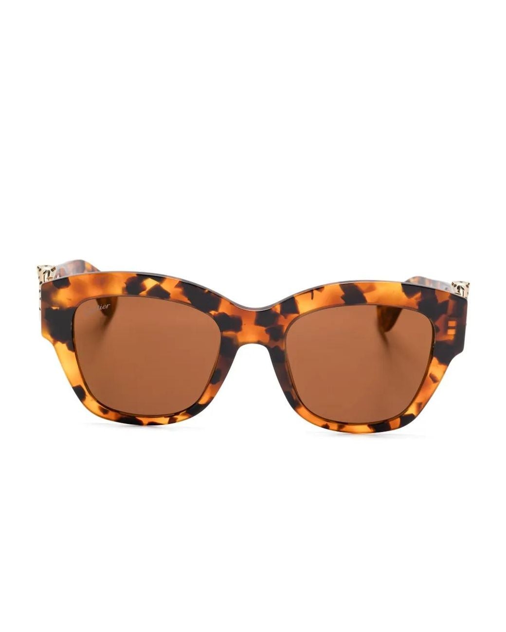 Occhiali Da Sole Panthère di Cartier in Brown