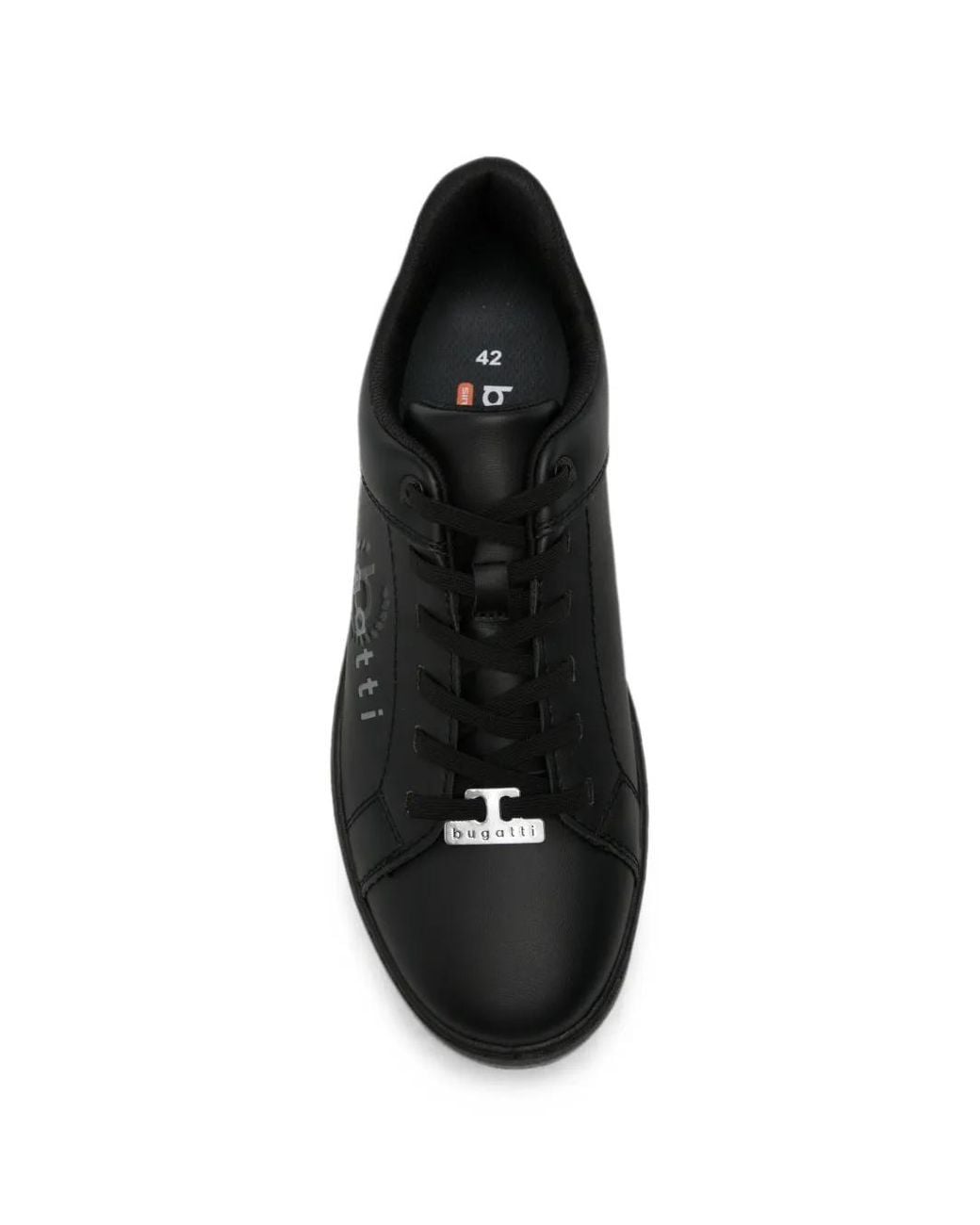 Bugatti Black Alaric Logo-Plaque Sneakers for men