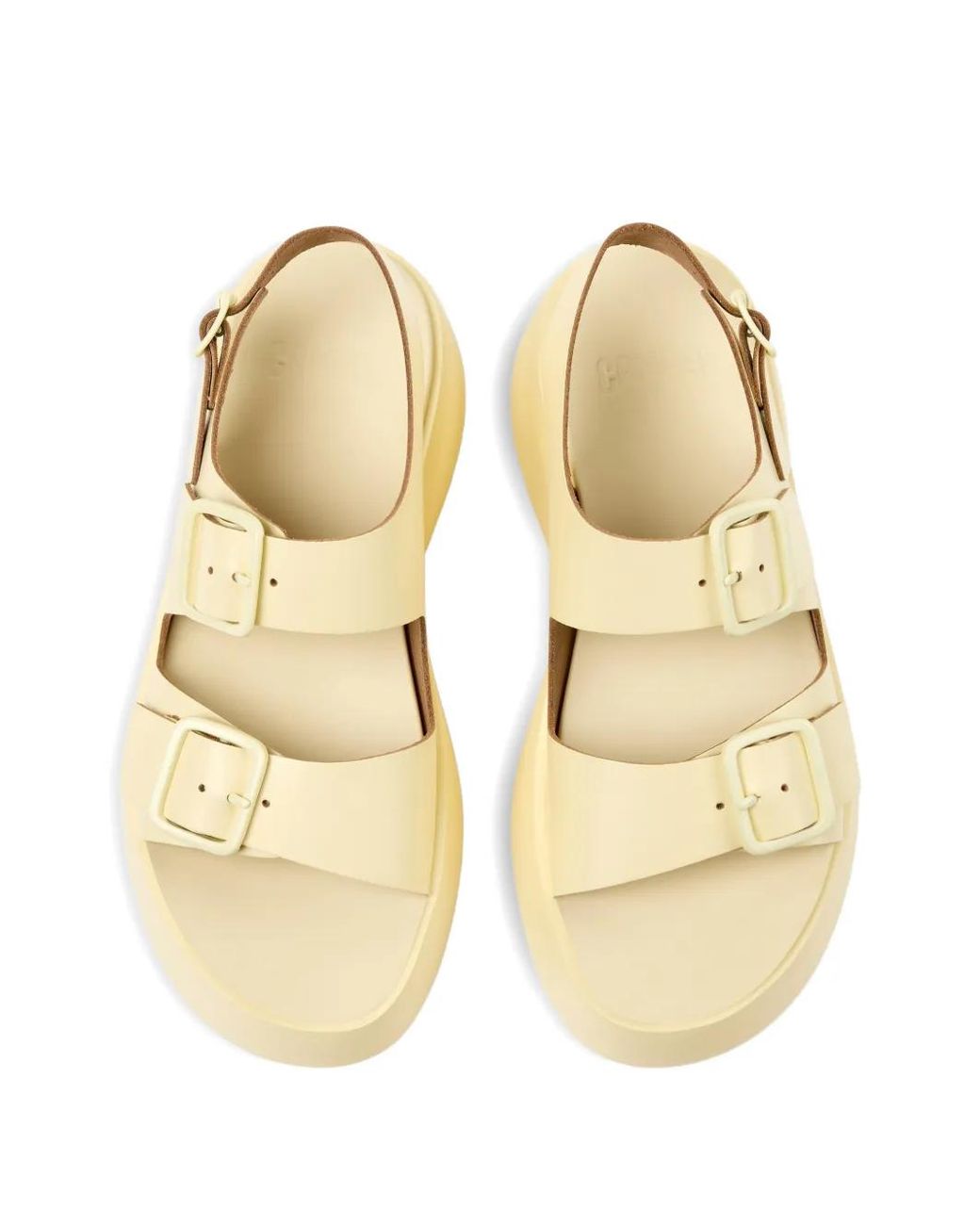 Camper Natural Tasha Buckle Sandals