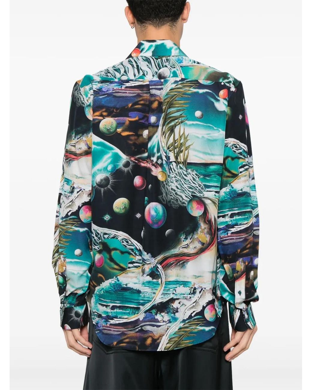 Martine Rose Blue Hawaiian Shirt