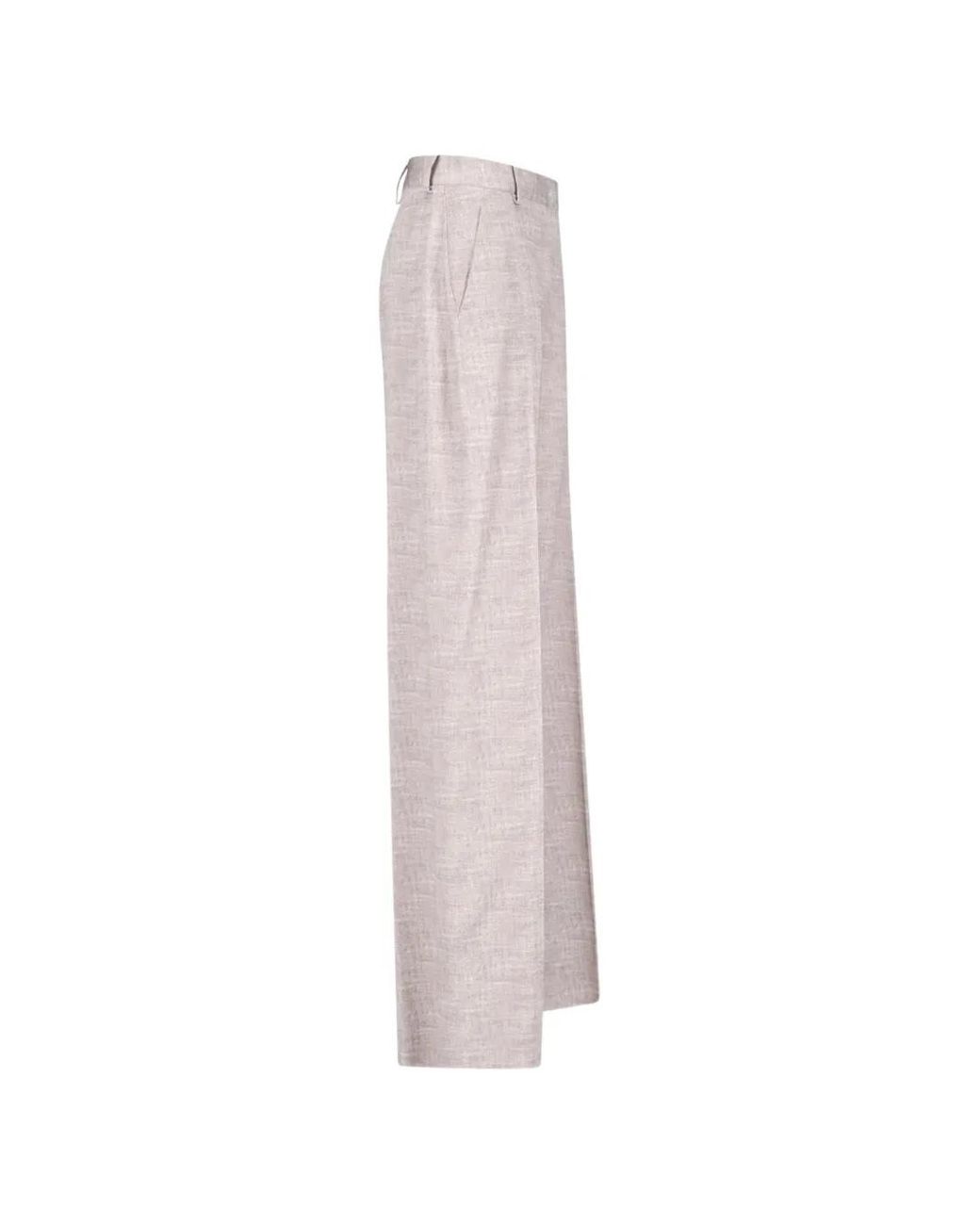 Ermanno Scervino Pink Wide-Leg Pressed-Crease Tailored Trousers