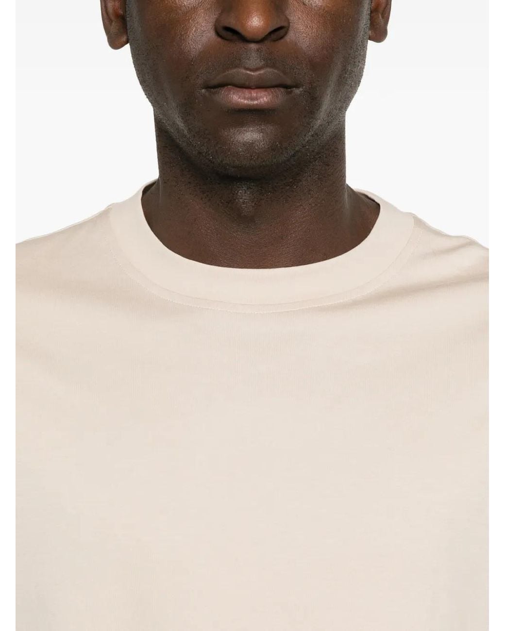 Gran Sasso White Crew-Neck T-Shirt for men