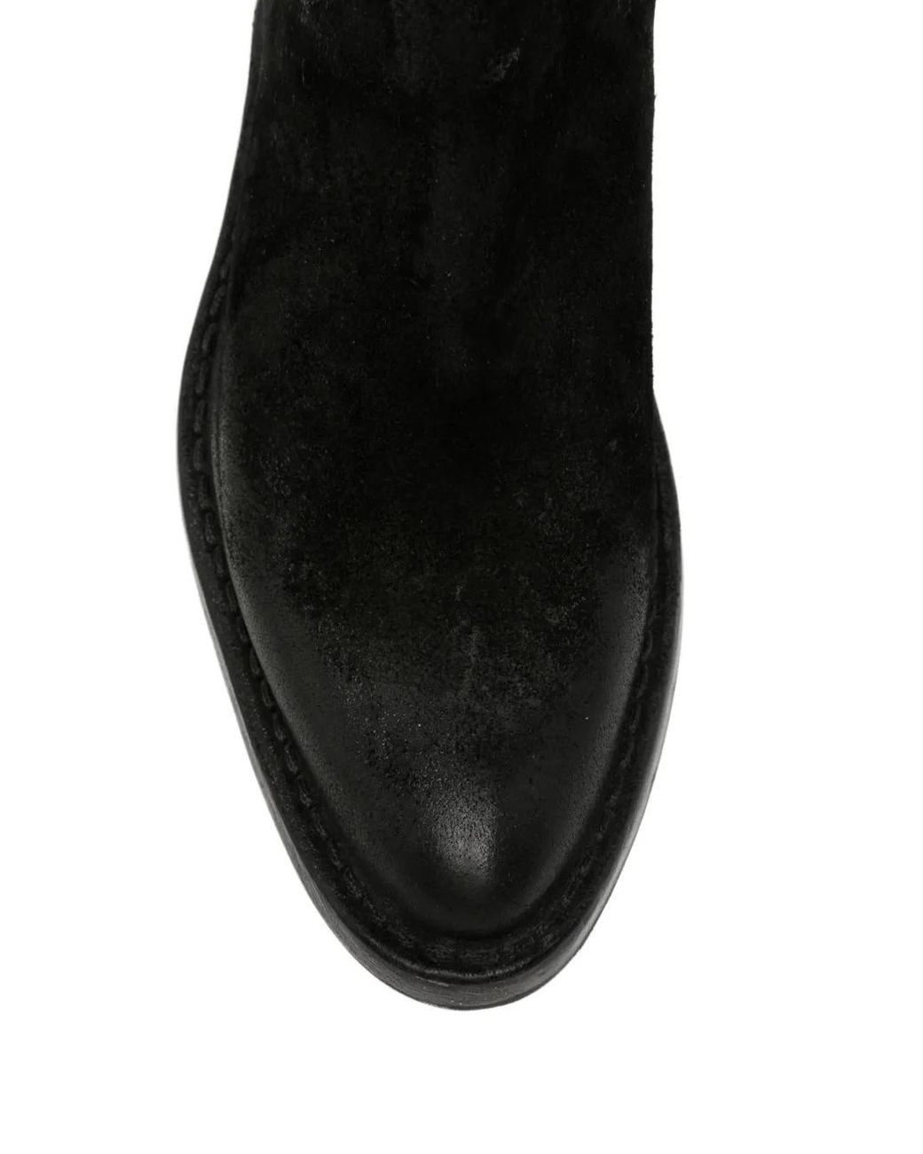 Moma Black Suede Ankle Boots
