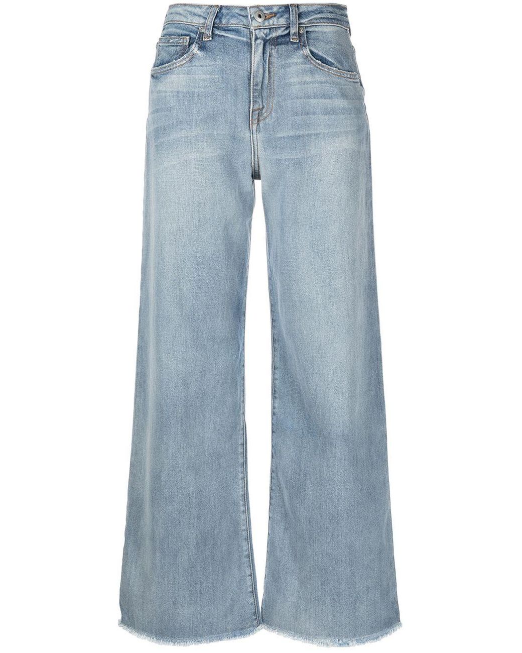 Jonathan Simkhai Wide-leg Raw-cut Jeans in Blue | Lyst Australia