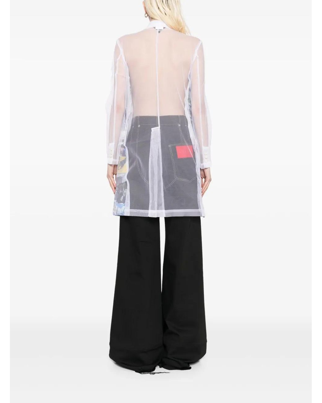 Abrigo Estampado Comme des Garçons de color Blue