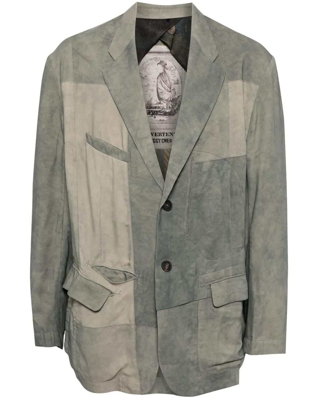 Ziggy Chen Gray Silk Blend Shirt for men