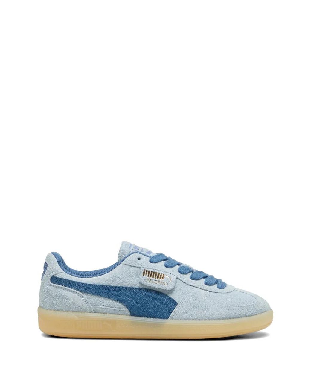PUMA Blue Palermo Striped Sneakers for men