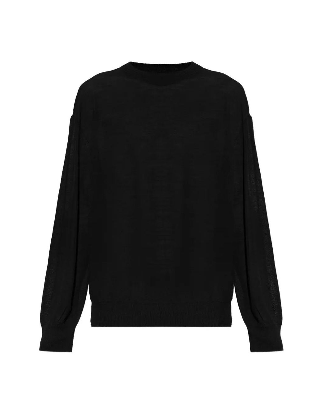 Homme Plissé Issey Miyake Black Ribbed-Knit Sweater for men