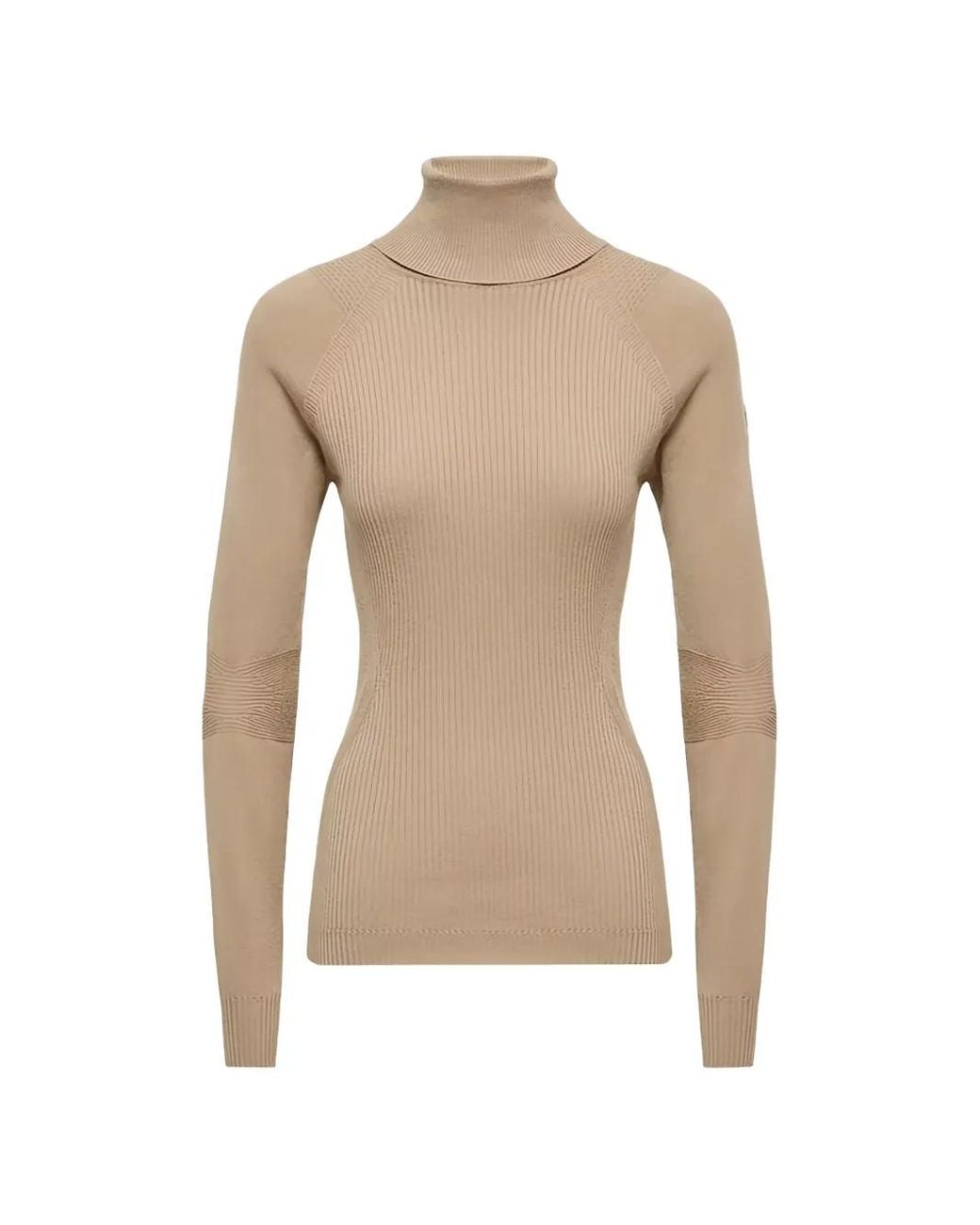 Moncler Natural Ribbed-Knit Roll-Neck Sweater