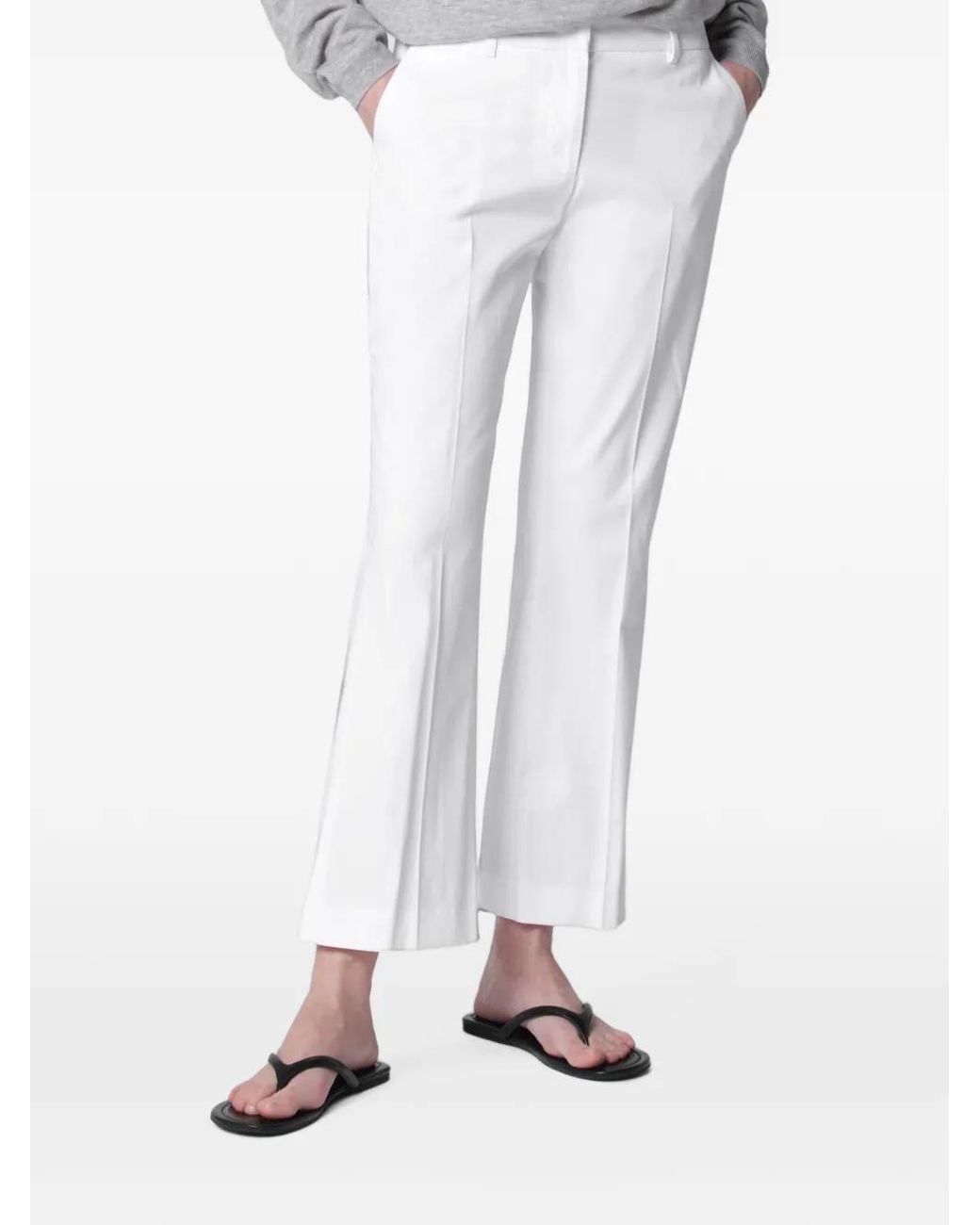 PT Torino Flared Broek in het White
