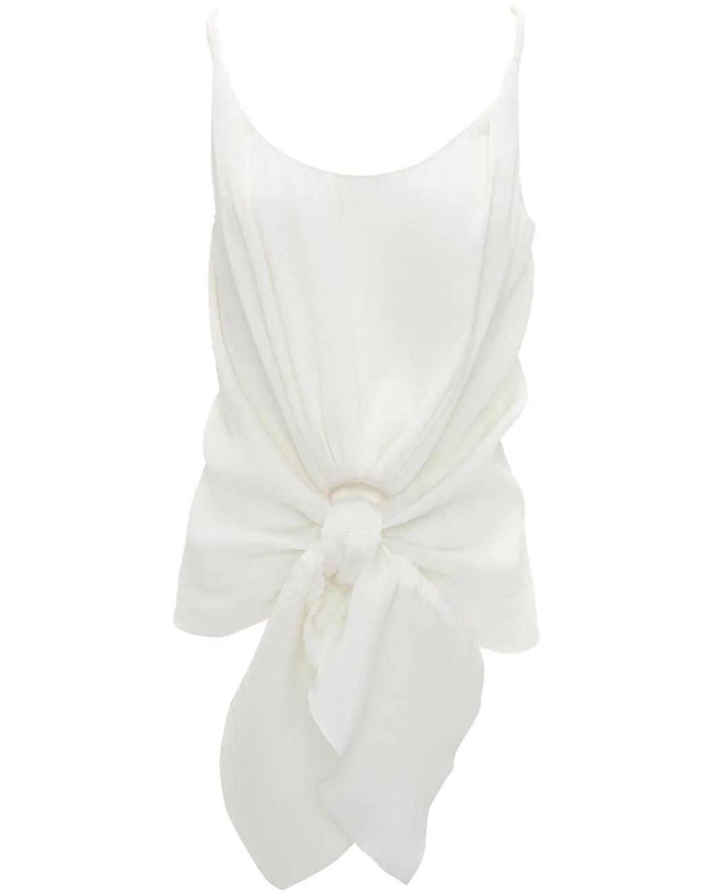 J.W. Anderson White Knotted Strap Top