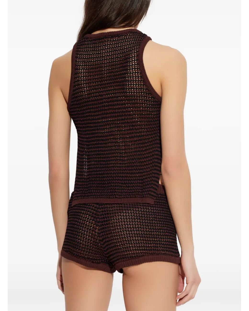 Top Asher De Punto Flojo Bondeye de color Purple