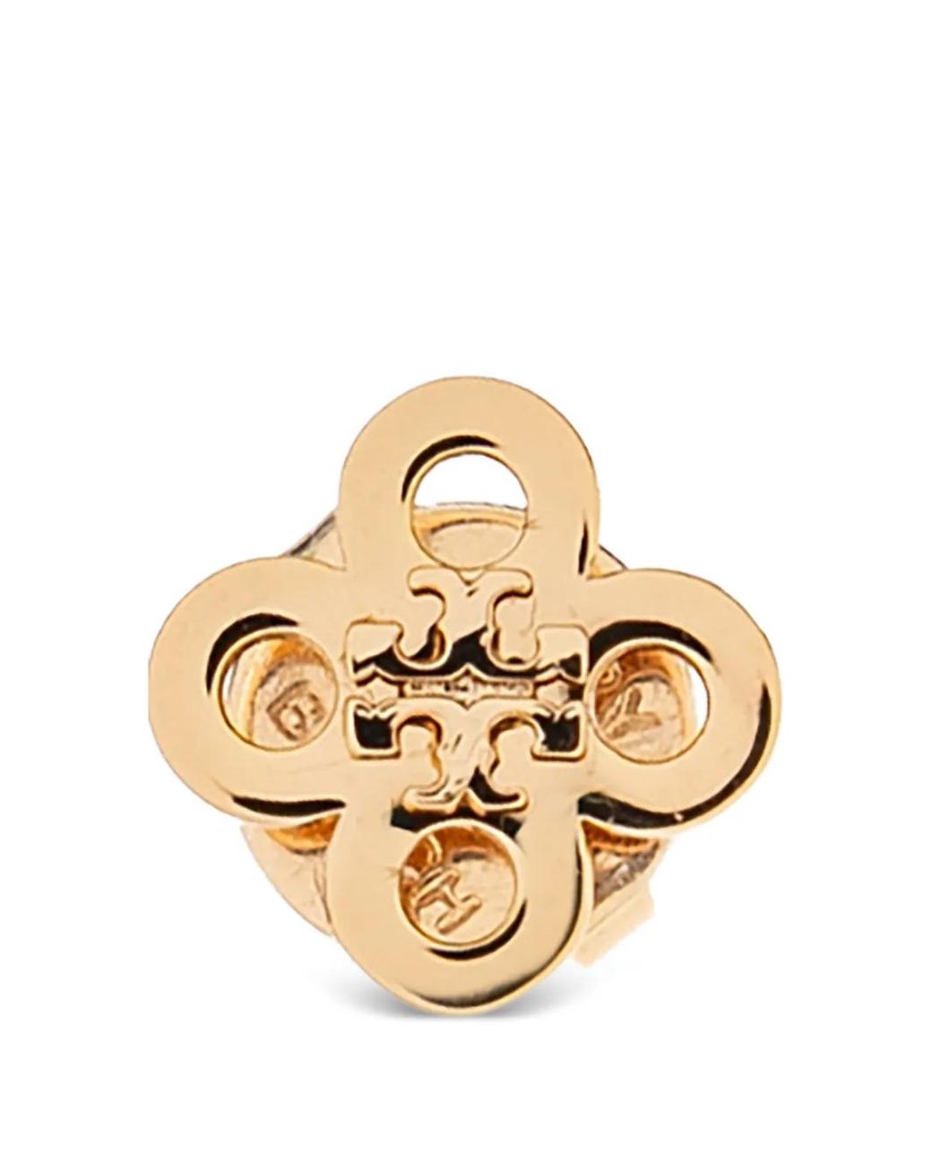 Tory Burch Metallic Forget Me Not Clover Stud Earrings