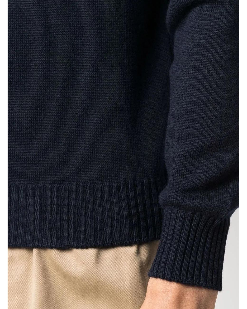 Fileria Blue Slim Fit Wool Jumper for men