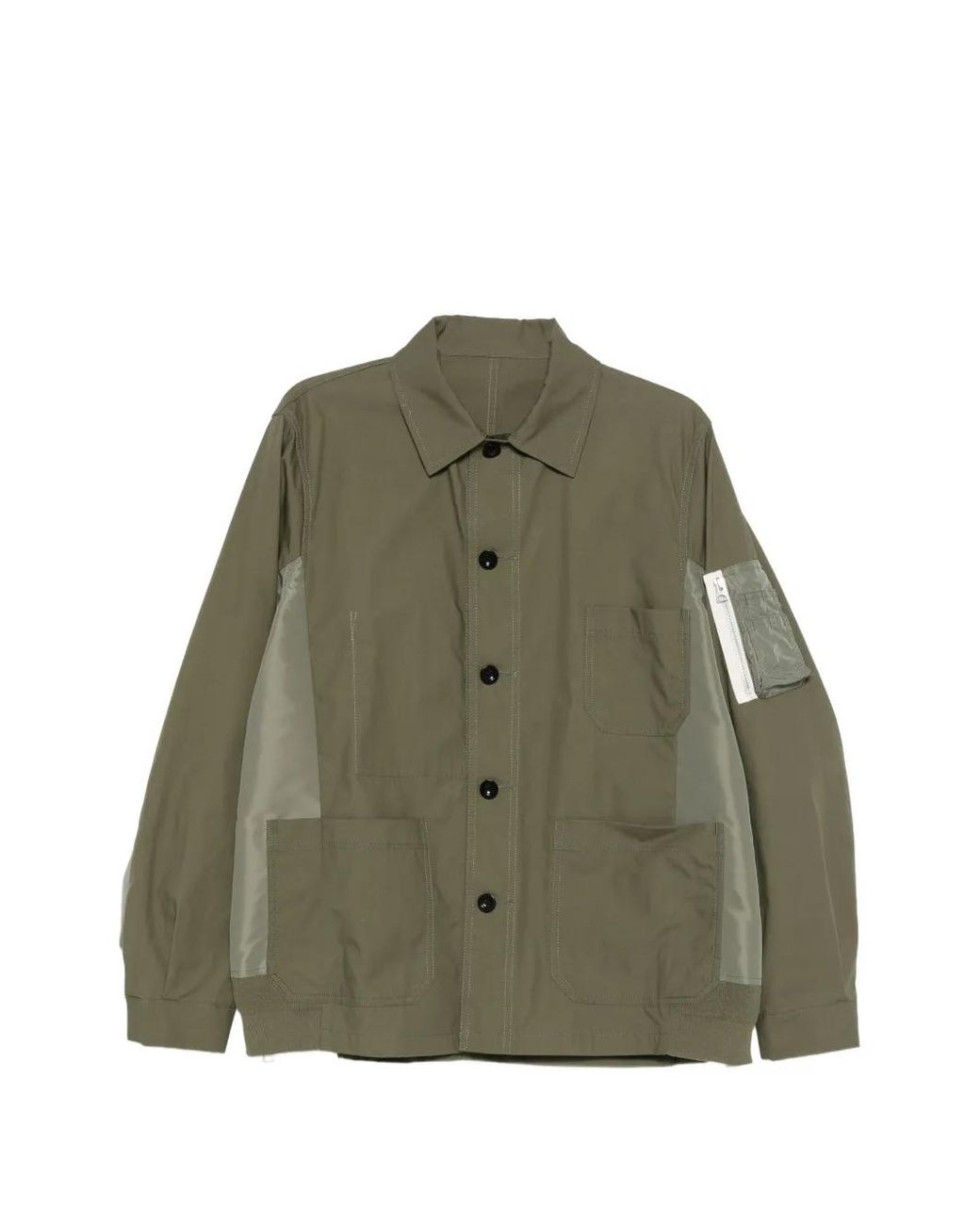 Sacai Green Pocket Panelling Jacket for men