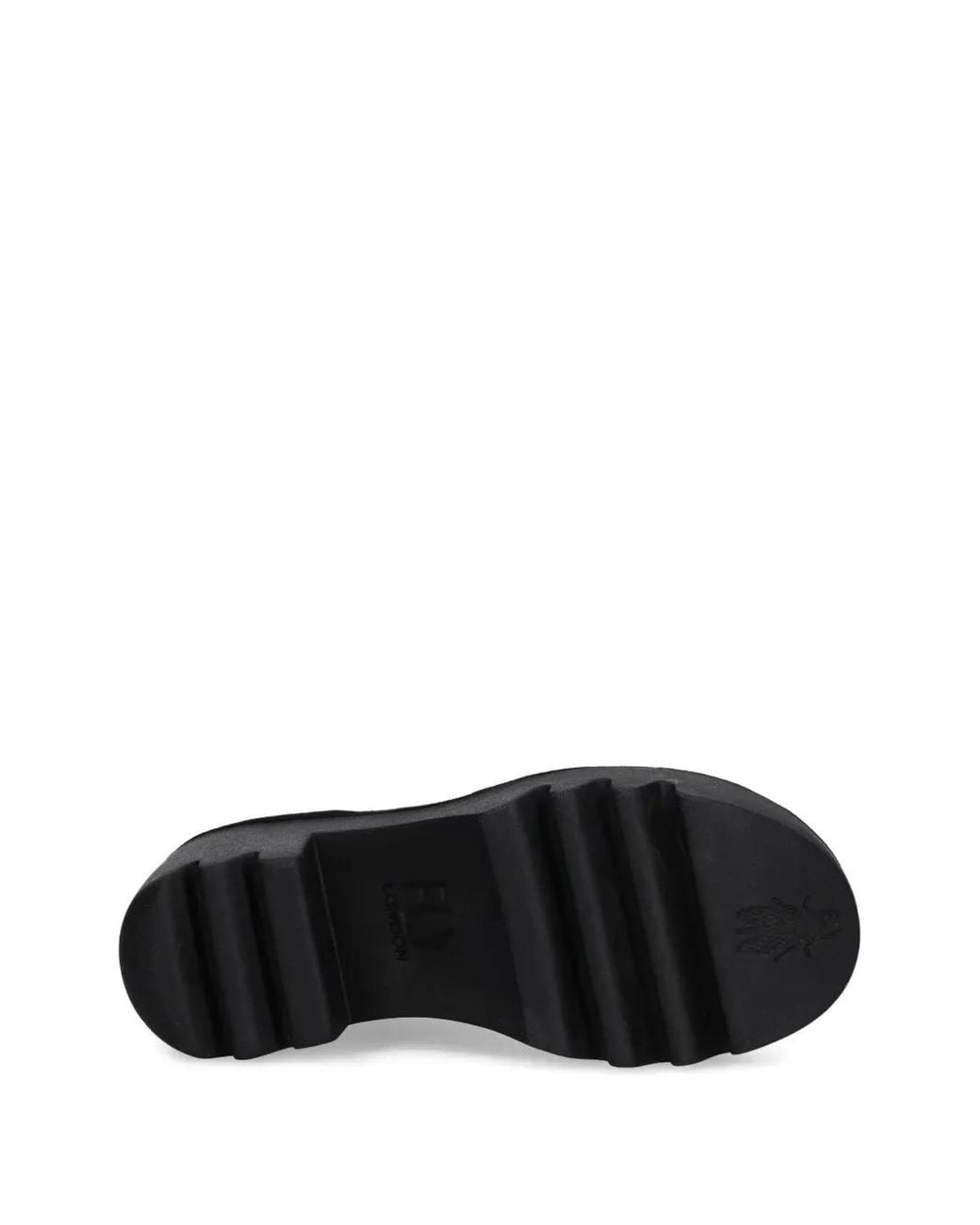 Fly London Black Pull-Tab Block-Heel Boots