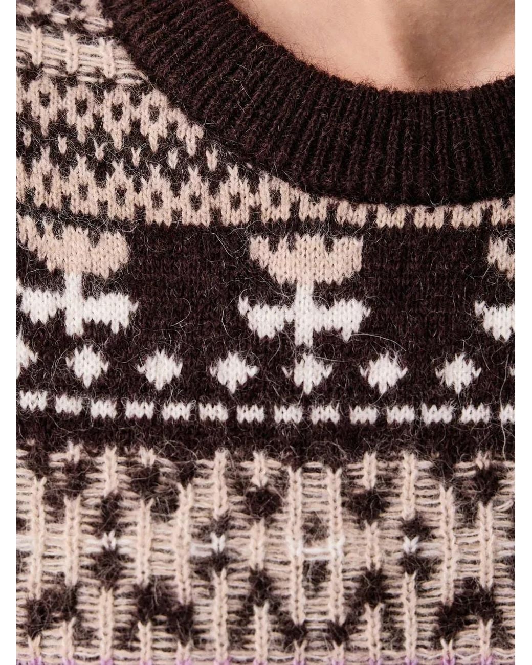Marc O' Polo Red Fair Isle Knitted Vest
