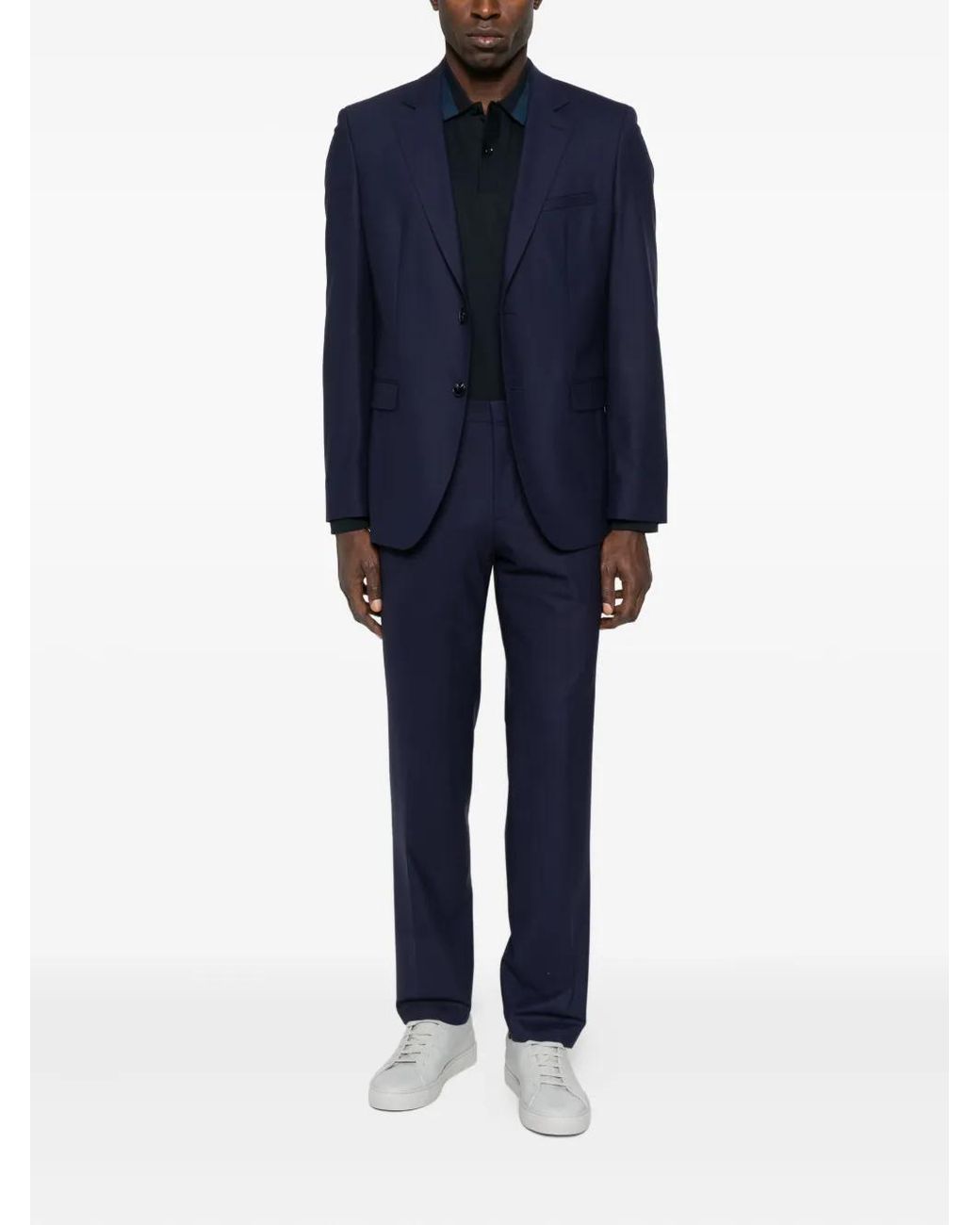 HUGO Blue Wool Suit for men