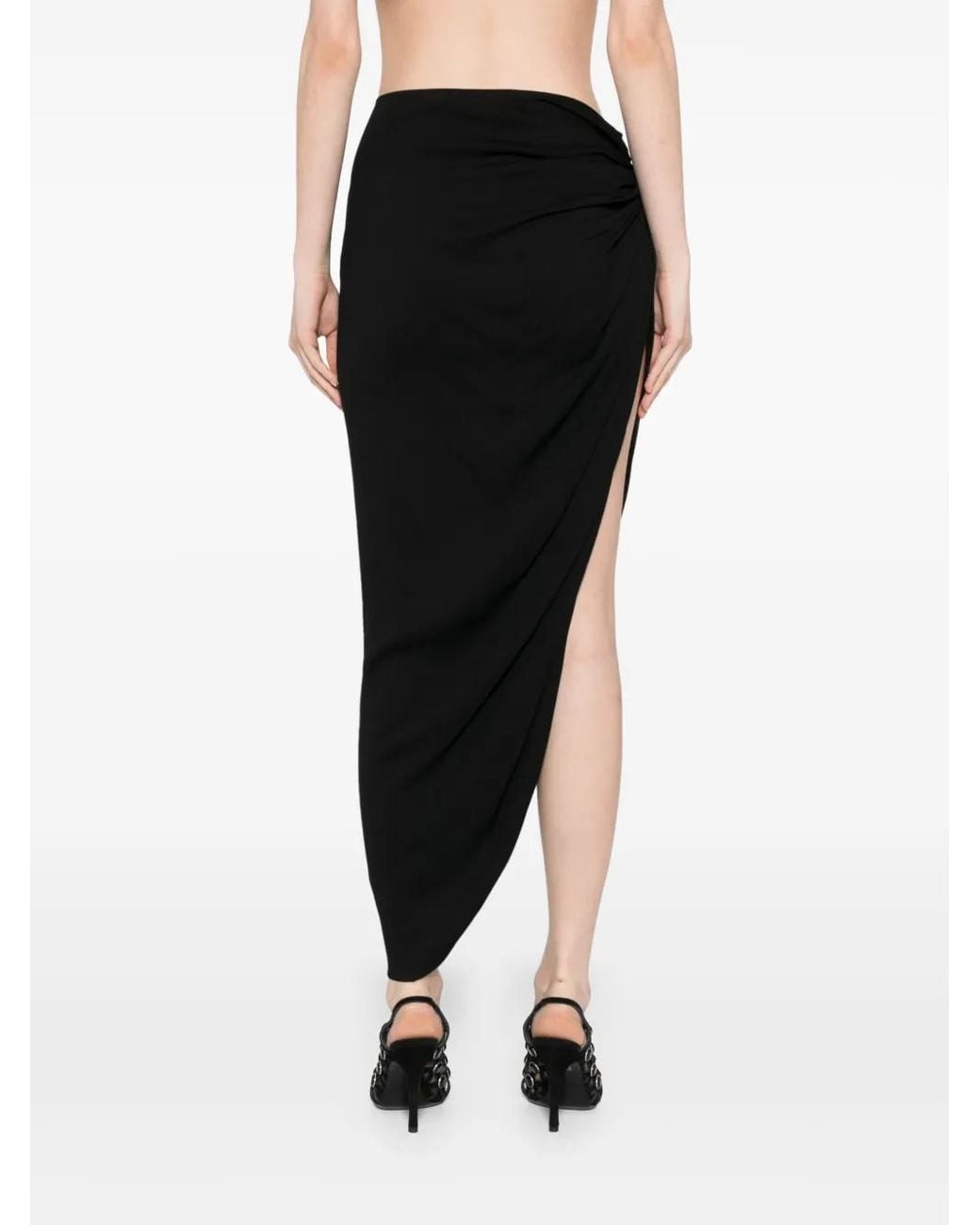 Christopher Esber Crescent Rok in het Black