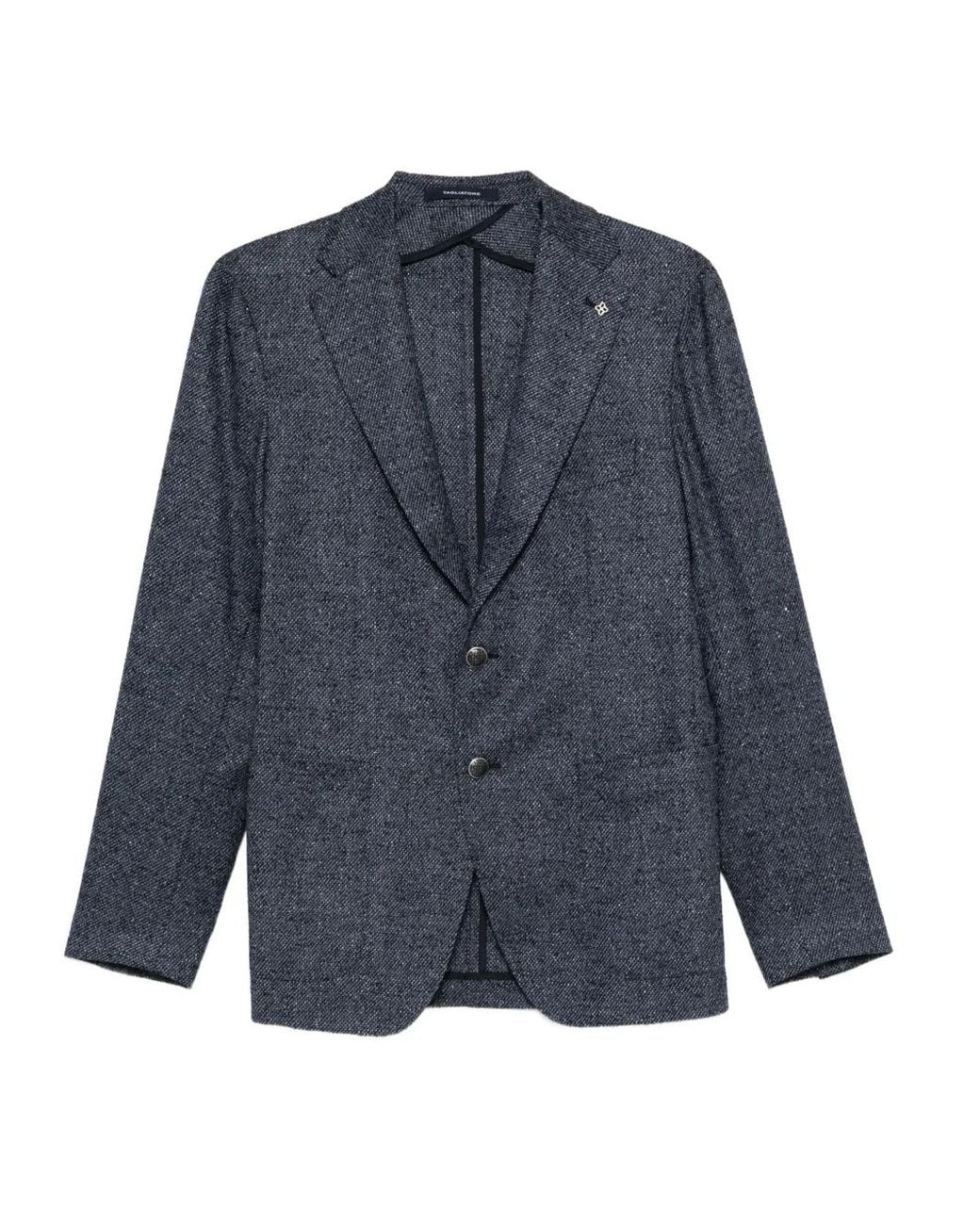 Tagliatore Blue Two-Button Jacket for men