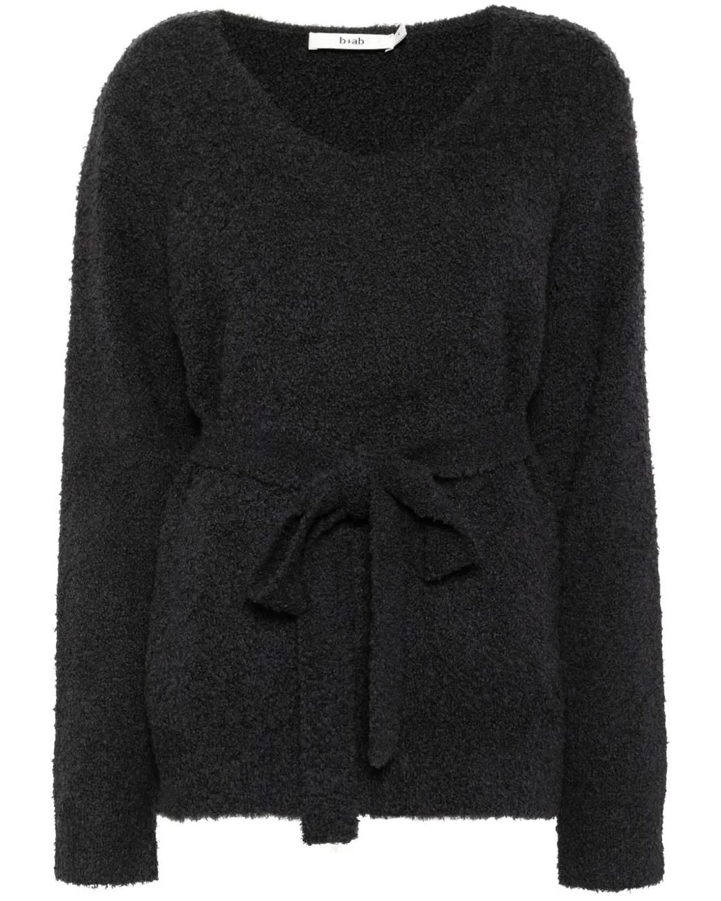 Pull En Maille Texturée B+ AB en coloris Black