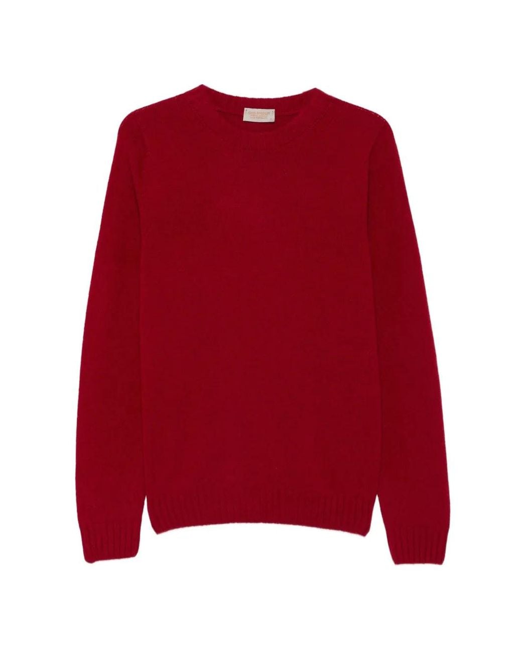 John Smedley Red Norfolk Crew-Neck Sweater for men