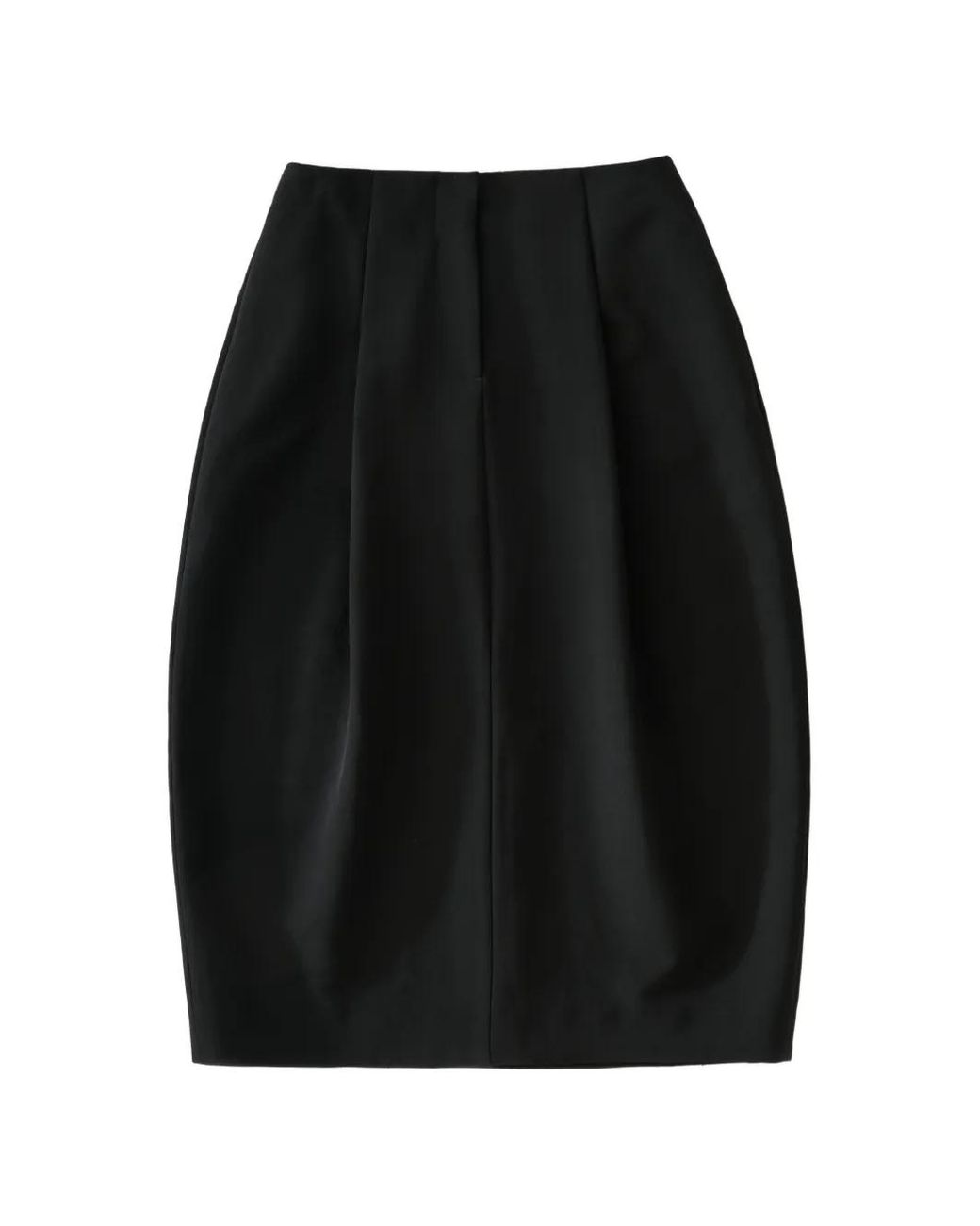 Studio Nicholson Black Carson Snw Darted Midi Skirt