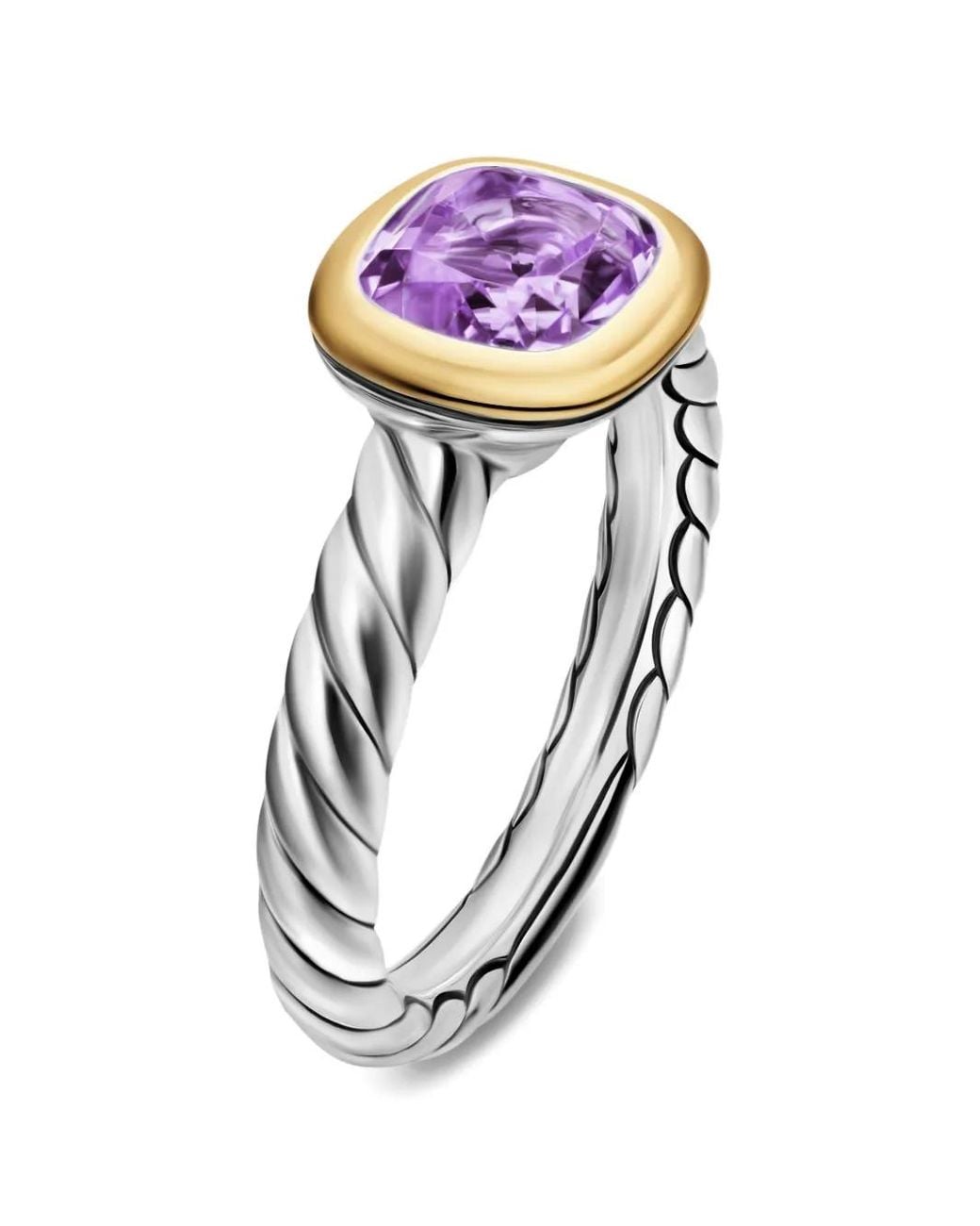 David Yurman Dy Mercer Ring Met Gekleurde Steen in het Pink