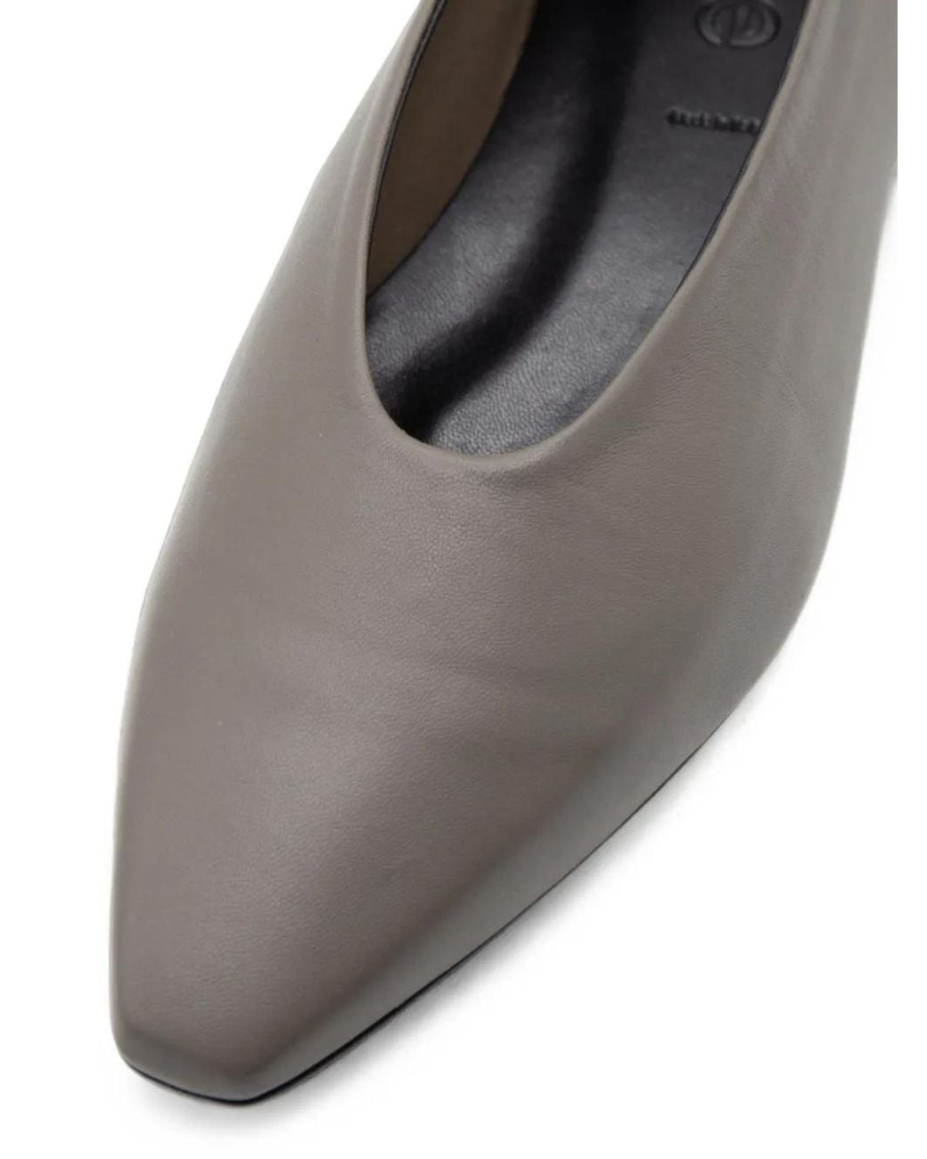 Aeyde White Ballerines Betty En Cuir