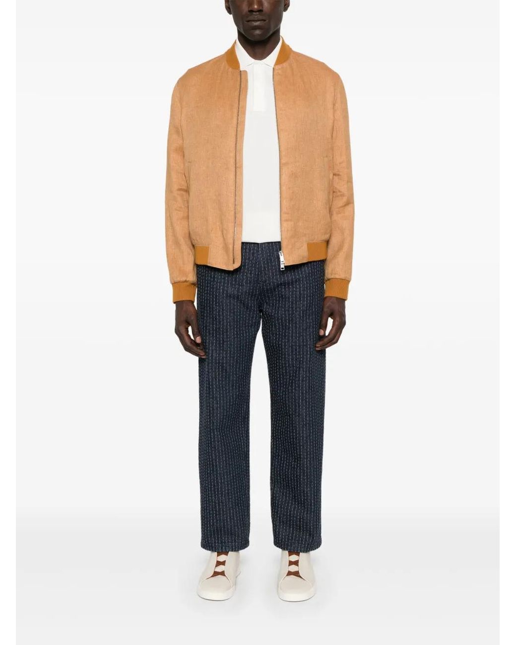 Zegna Natural Twill Bomber for men