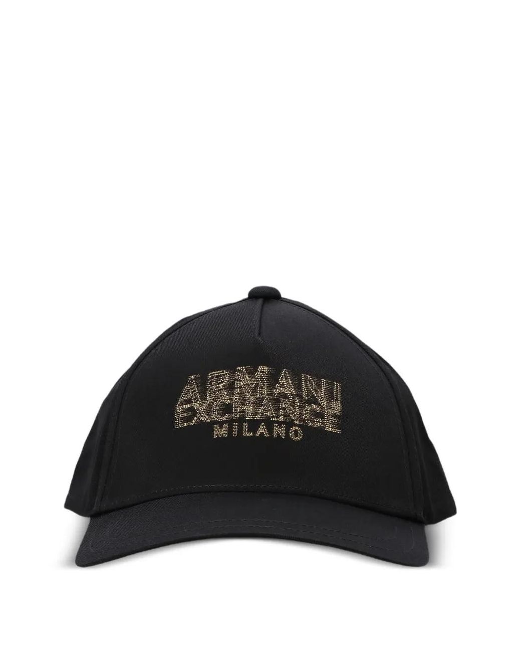 ARMANI EXCHANGE Black Logo-Embellished Baseball Cap for men