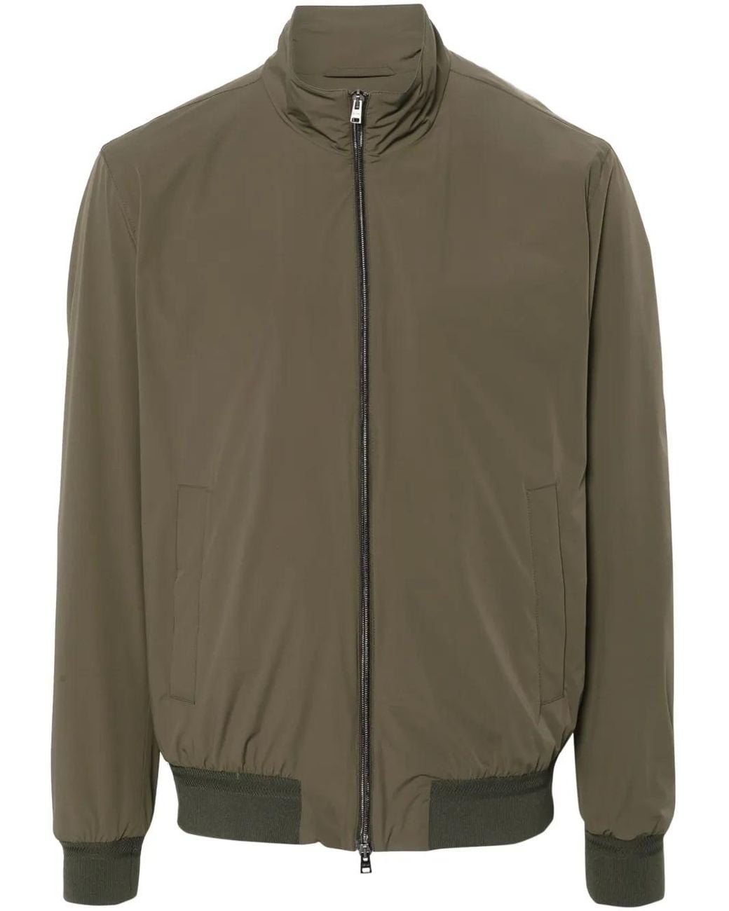 Herno Green Taffeta Bomber Jacket for men