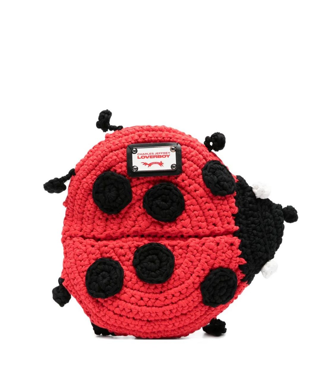 Charles Jeffrey Red Ladybug-Appliqué Belt Bag