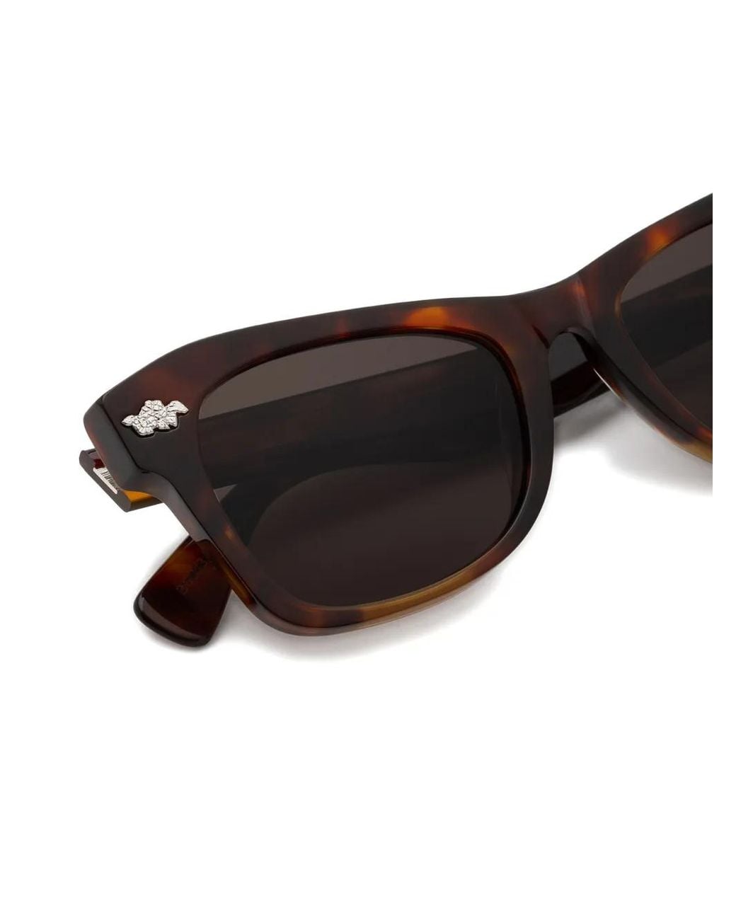 Marni Black Tortoiseshell-Effect Rectangle-Frame Sunglasses
