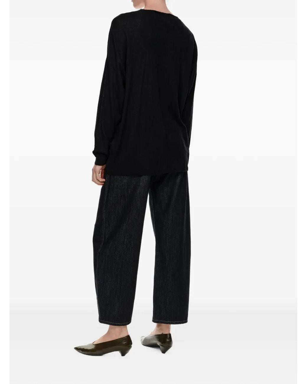 Bimba Y Lola Black Long Lace Cardigan