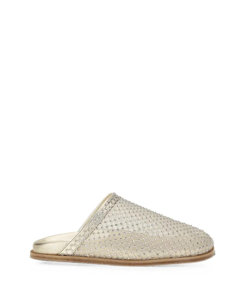 Forte_forte White Mules Mit Strass