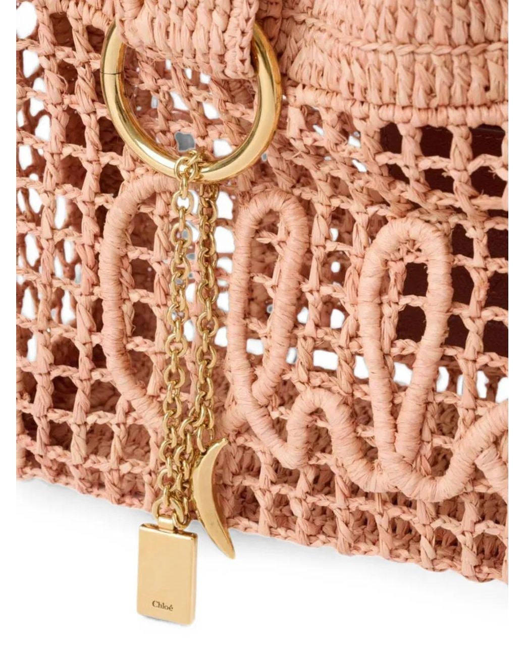Chloé Pink Small Summer Banana East-West Tote Bag With Strap