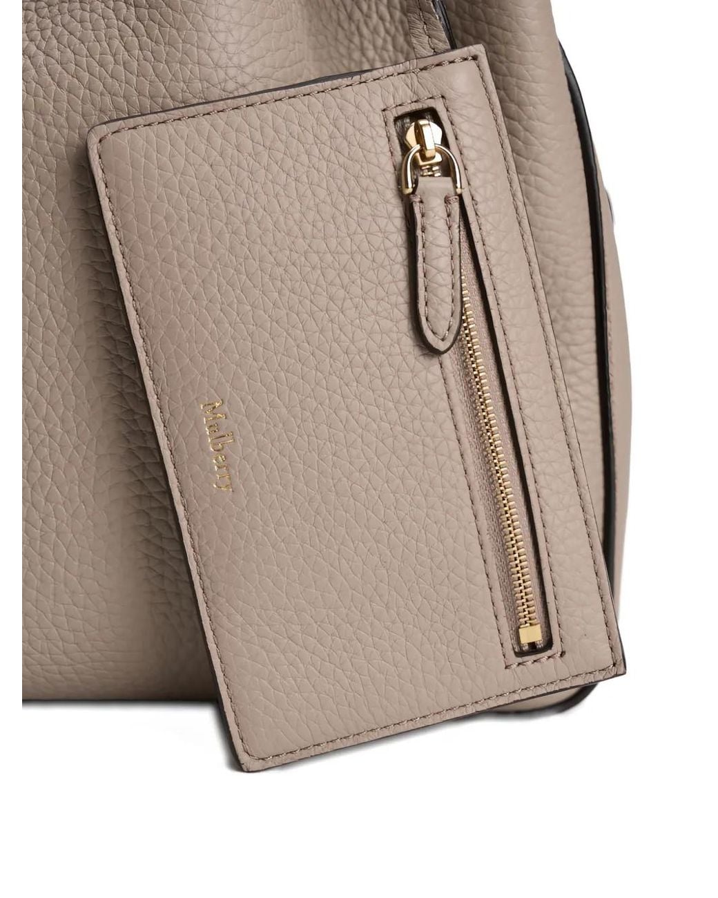 Borsa A Secchiello Lyra Piccola di Mulberry in Natural