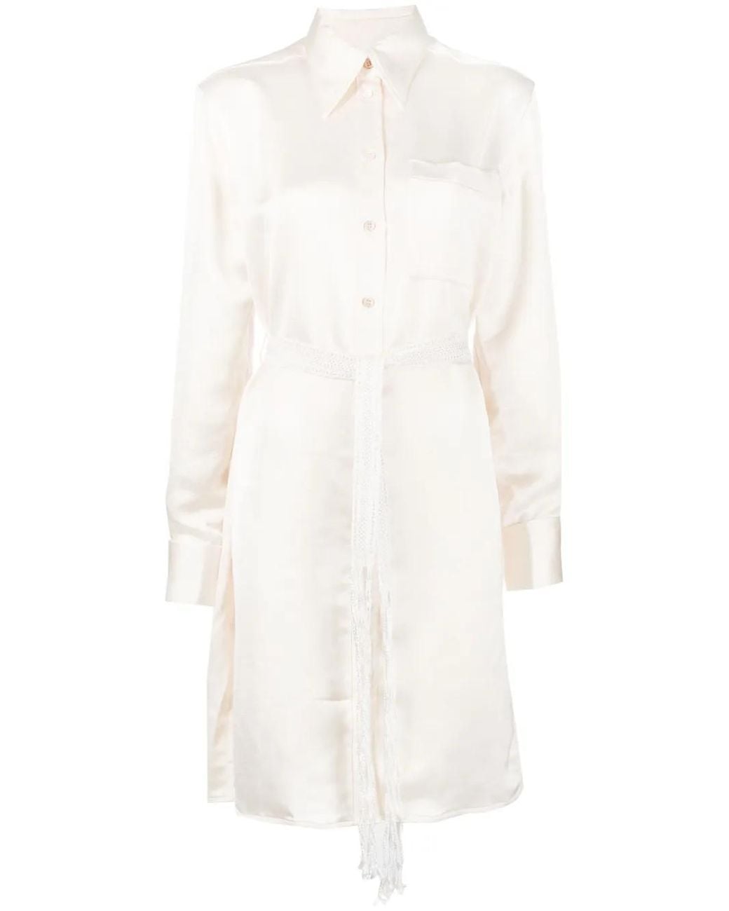 Wales Bonner White Flow Shirt Dress Clothing