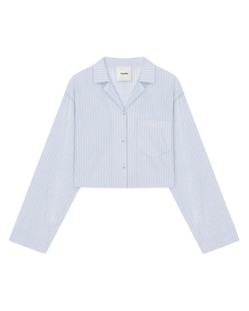 Nanushka White Striped Shirt